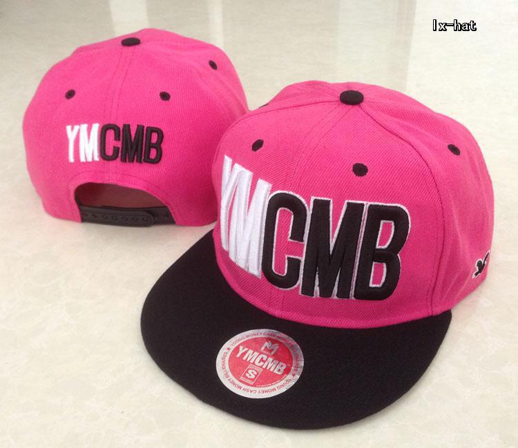 YMCMB Pink Snapback Hat GF 1
